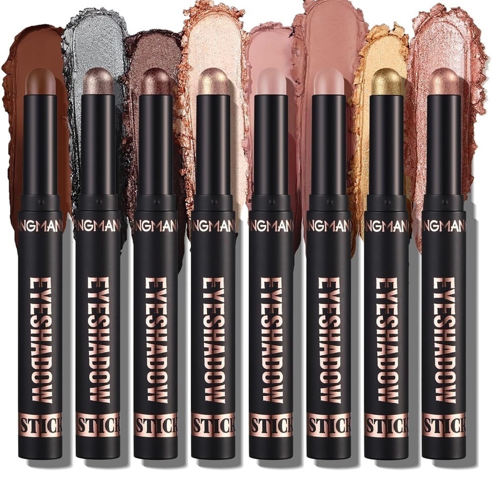 New! 8 pieces eyeshadow sticks and highlighters set similar to Bobbie Brown